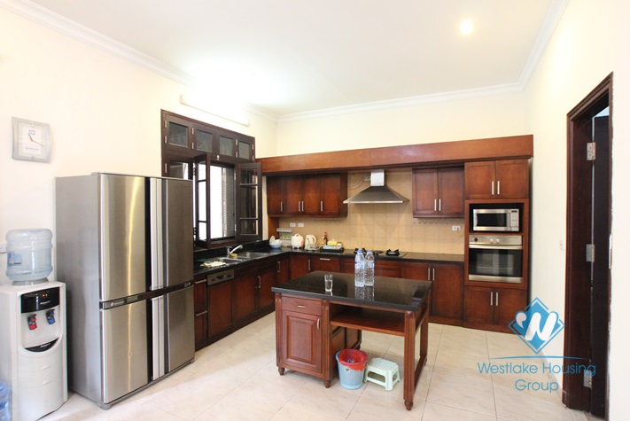 High quality house for rent with garden around in Ciputra area, Tay Ho District, Ha Noi